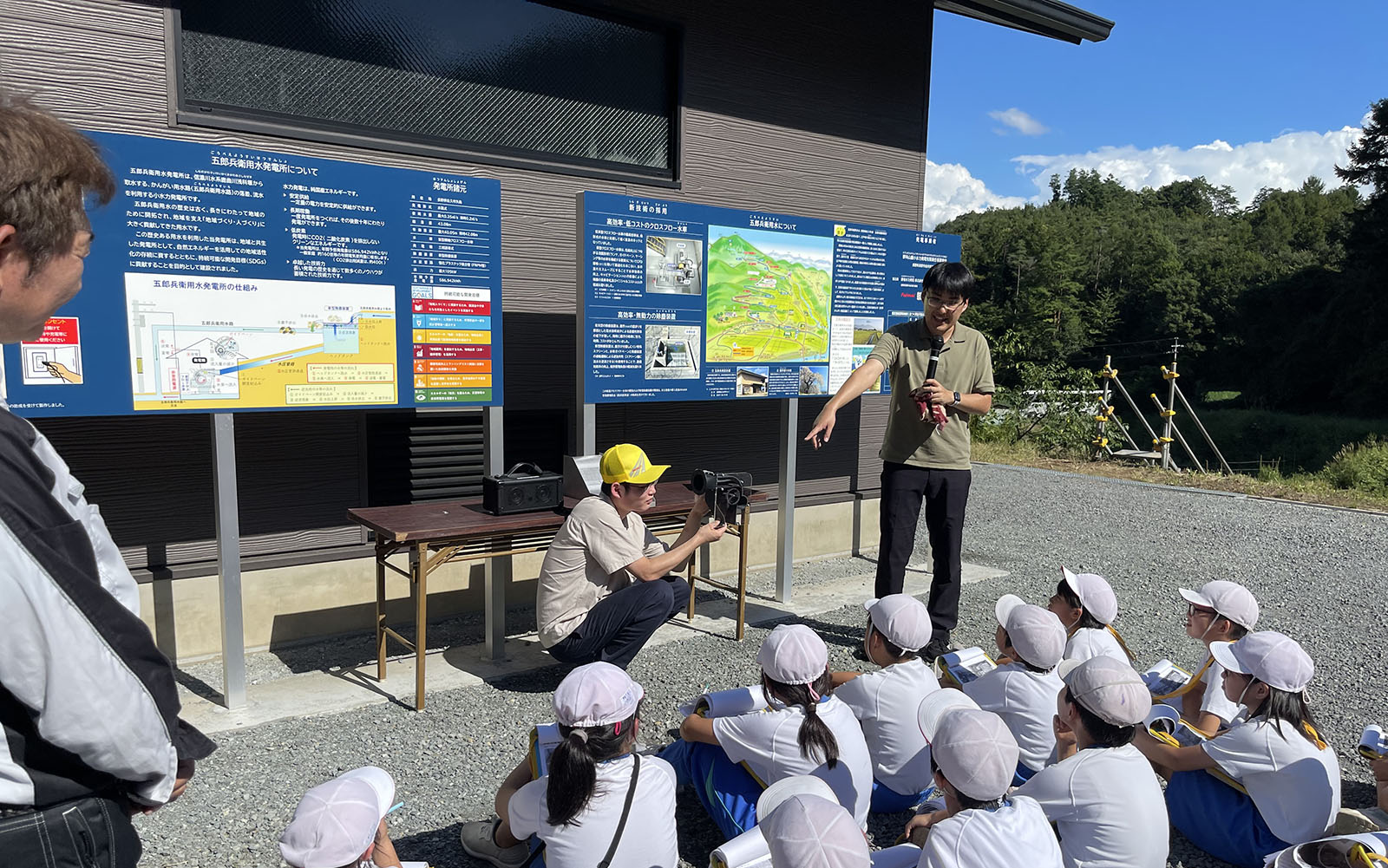 水力発電所での教育活動